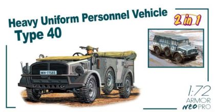 1:72 Heavy Uniform Personnel Vehicle Type 40 with 3D-printing Parts (New)