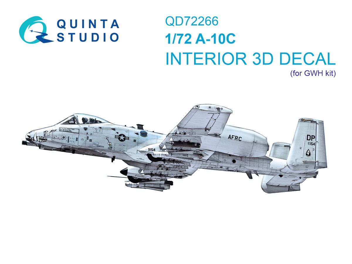1:72 A-10 C - 3D-Printed & Coloured Interior (for GWH Kits)