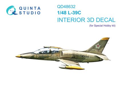 1:48 Aero L-39 C - 3D-Printed & Coloured Interior (for Special Hobby Kits)