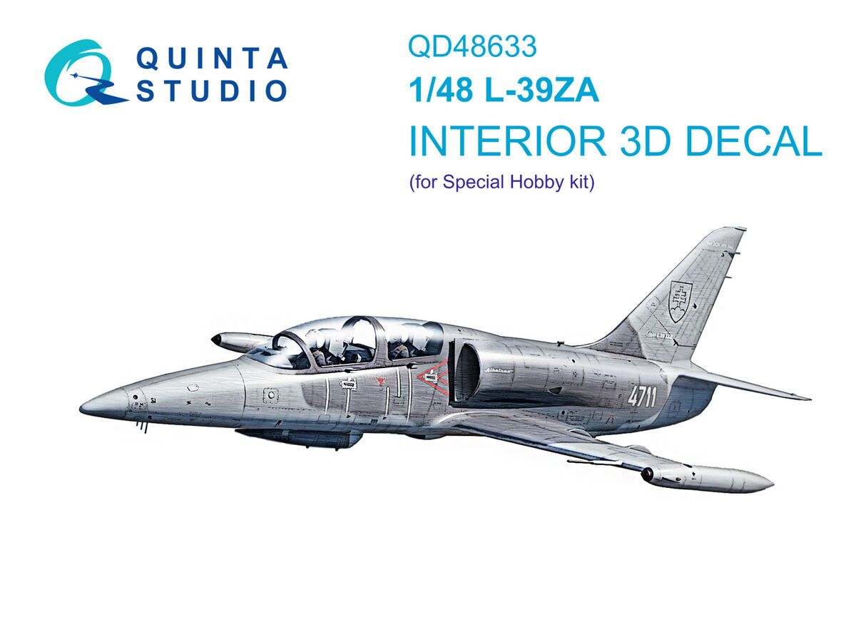 1:48 Aero L-39 ZA - 3D-Printed & Coloured Interior (for Special Hobby Kits)
