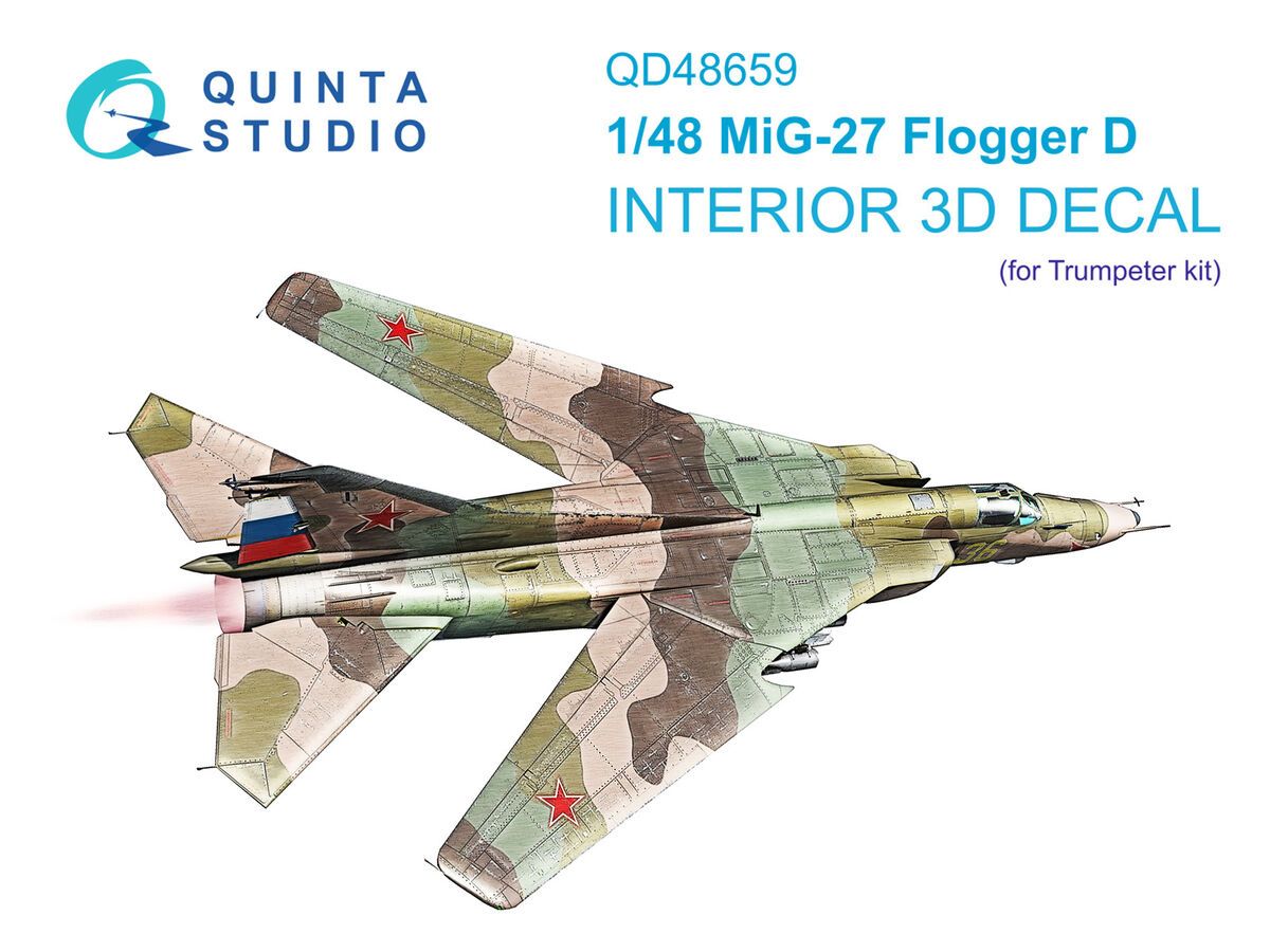 1:48 MiG-27 Flogger-D - 3D-Printed & Coloured Interior (for Trumpeter Kits)