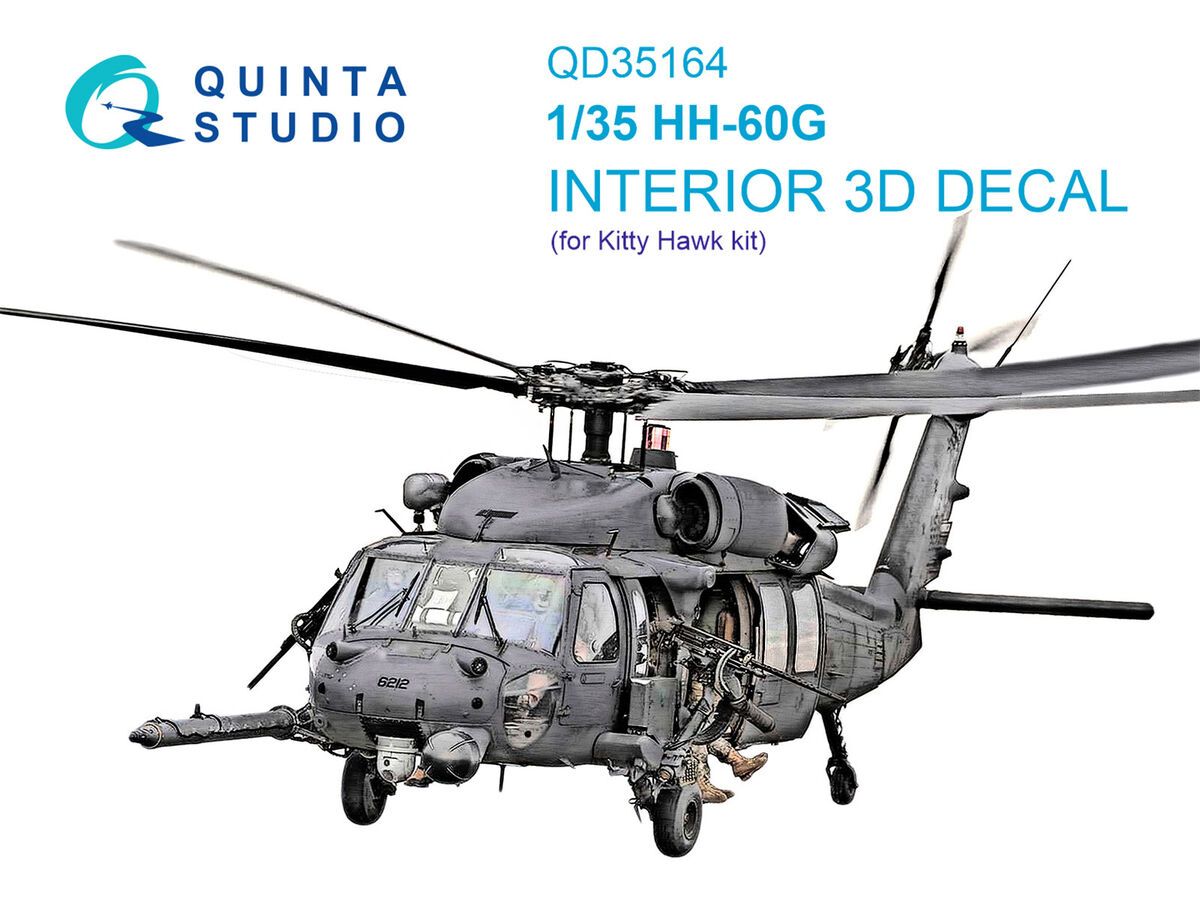 1:35 HH-60 G Pave Hawk - 3D-Printed & Coloured Interior (for Kitty Hawk Kits)