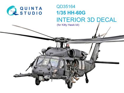 1:35 HH-60 G Pave Hawk - 3D-Printed & Coloured Interior (for Kitty Hawk Kits)