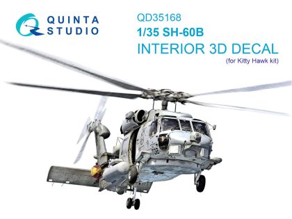 1:35 SН-60 B Seahawk - 3D-Printed & Coloured Interior (for Kitty Hawk Kits)