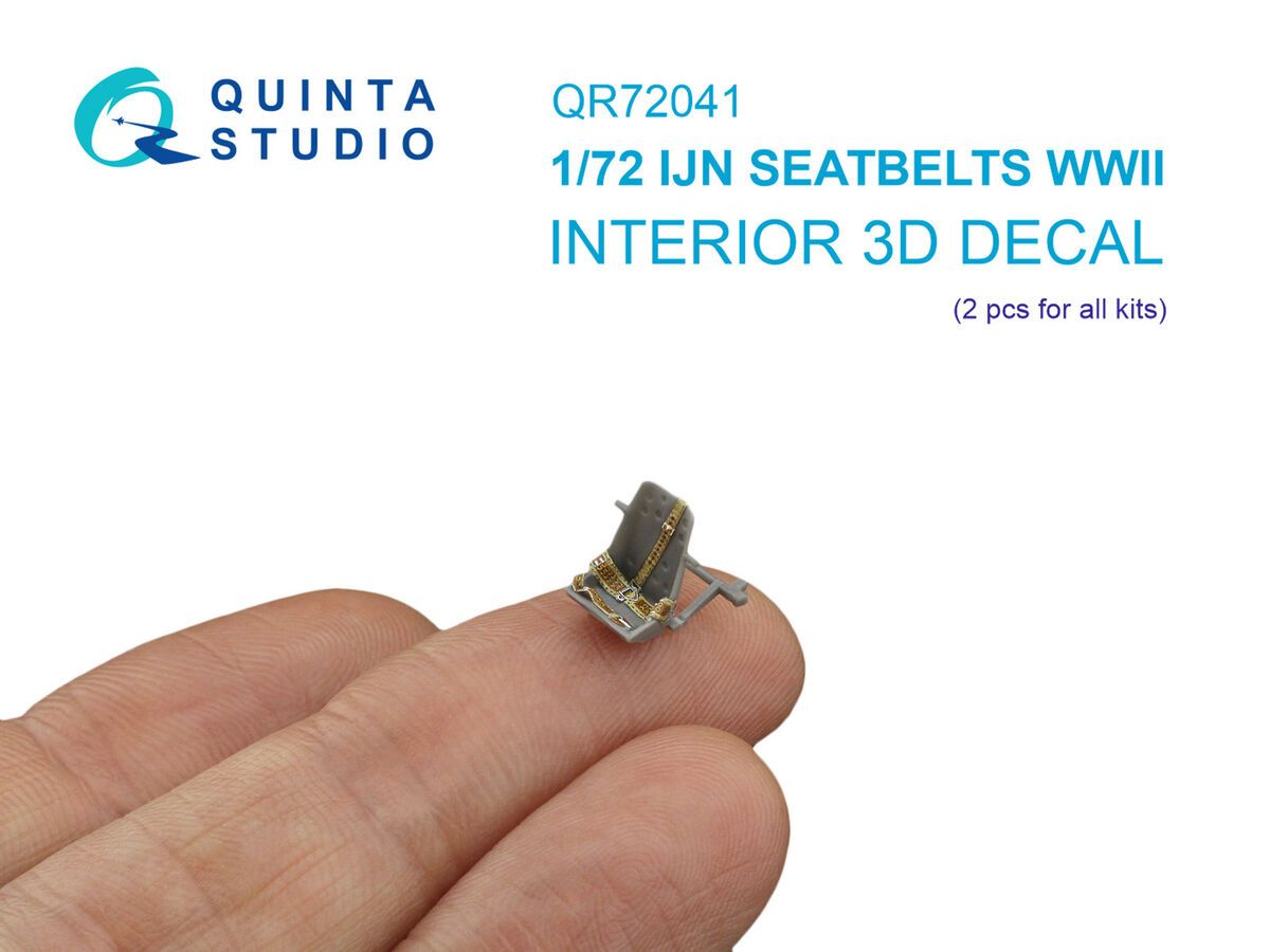 1:72 Imperial Japanese WWII Navy Seatbelts Type 2 (for 2 Seats and All Kits)
