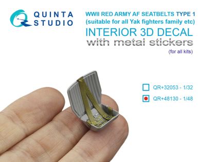 1:48 Red Army WWII Air Force Seatbelts Type 1 with Metal Buckles (for All Kits)