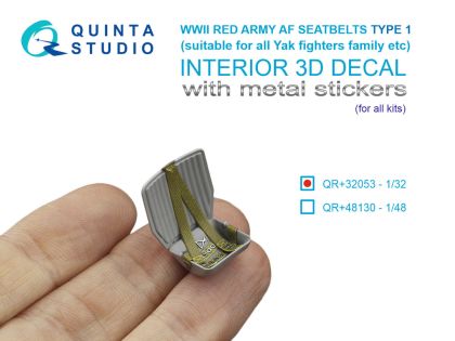 1:32 Red Army WWII Air Force Seatbelts Type 1 with Metal Buckles (for All Kits)