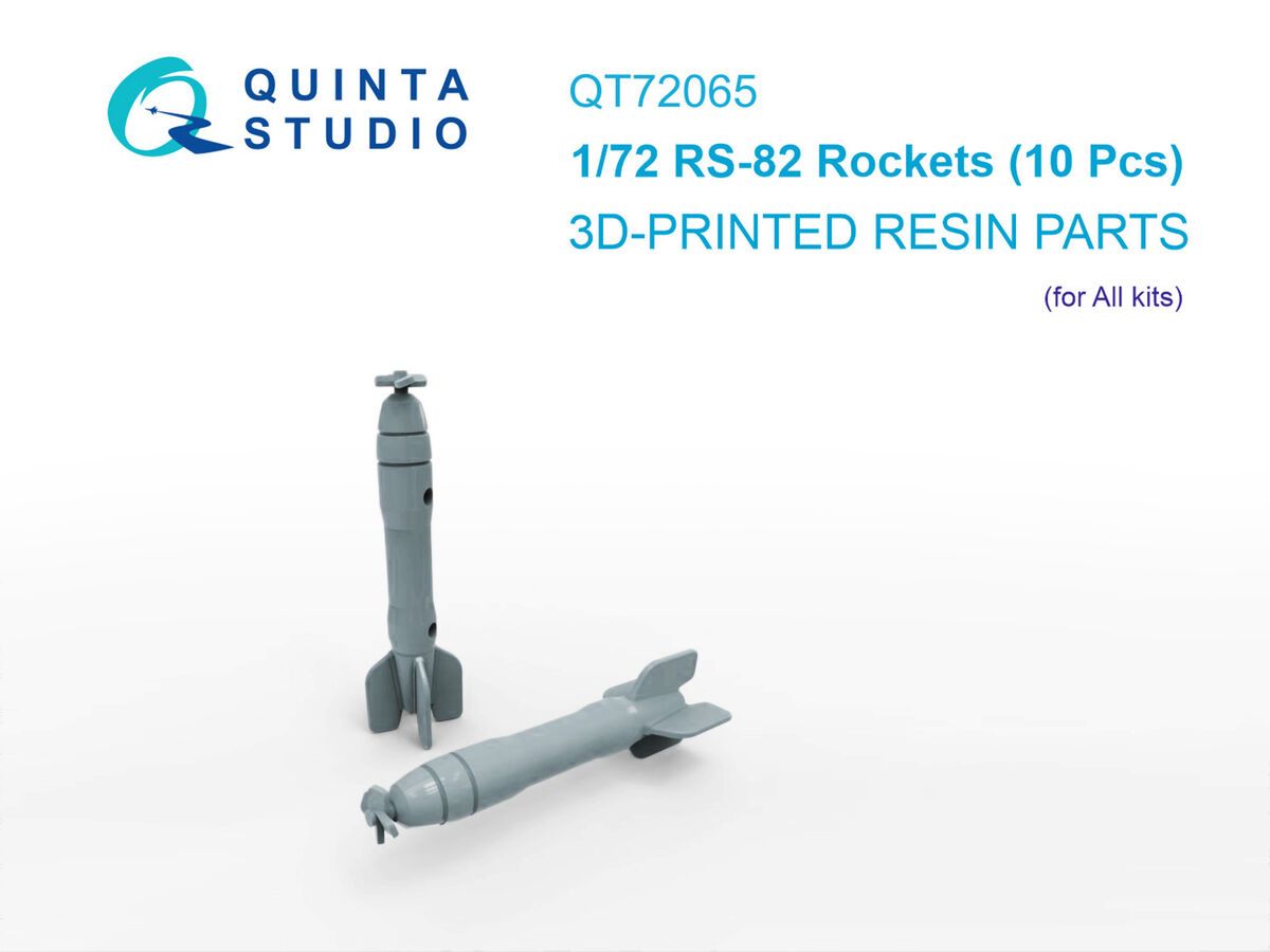 1:72 RS-82 Rockets 3D-Printed (10 pcs / for All Kits)