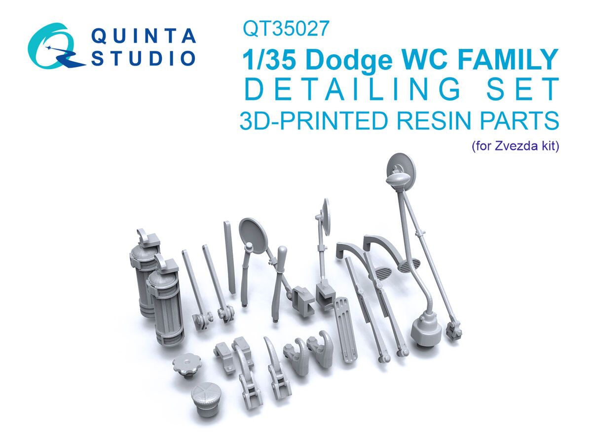 1:35 Dodge WC Family - Detailing Set (3D-Printed / for Zvezda Kits)