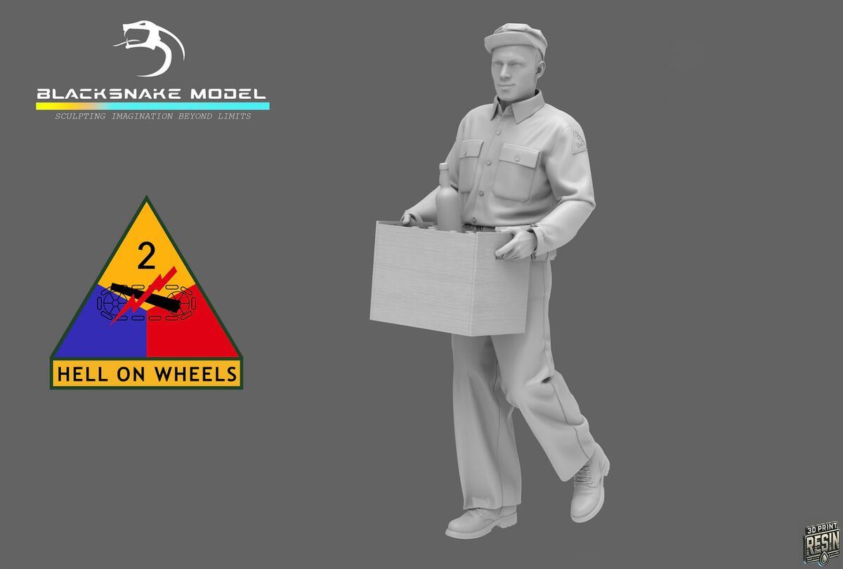 1:35 USA WW2 Tank Crew 04