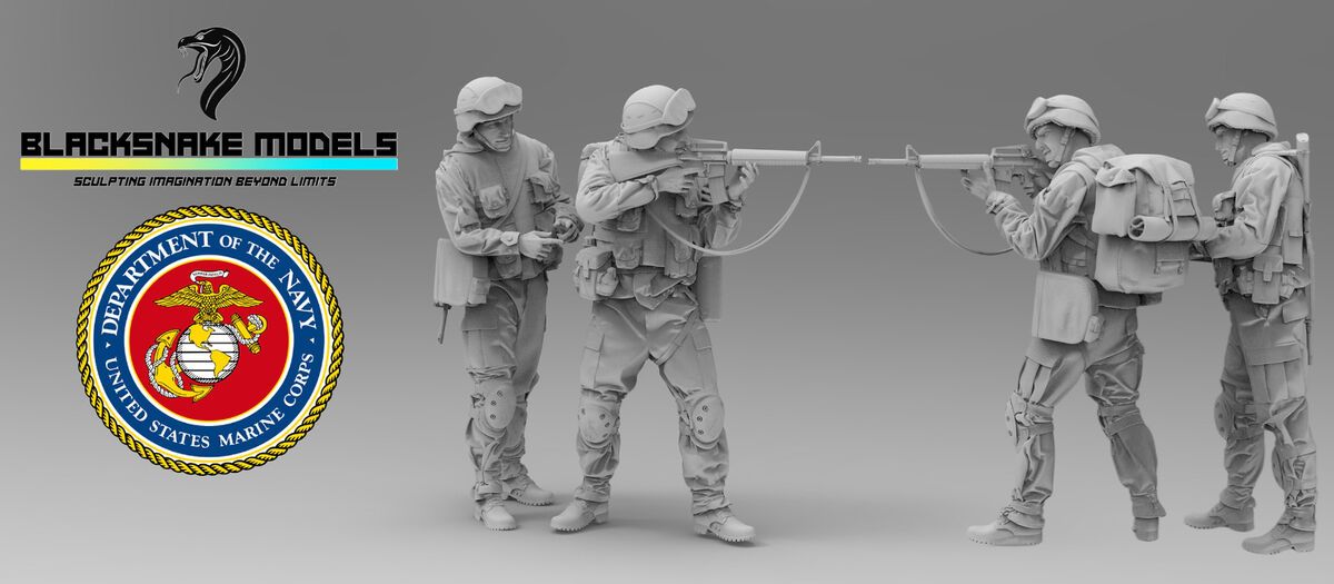 1:35 US Marines 01 & 02 - Operation Iraqi Freedom