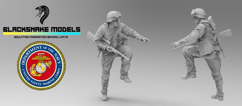 1:35 US Marines 03 Sniper - Operation Iraqi Freedom