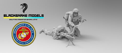 1:35 US Marines 05 & 06 Gunner - Operation Iraqi Freedom