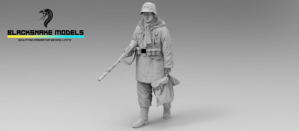 1:35 German WWII Waffen SS Totenkopf Division - Soldier No.6 (1 Figure)
