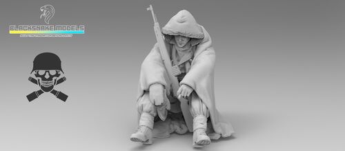 1:35 German WWII Waffen SS Totenkopf Division - Soldier No.15 (1 Figure)