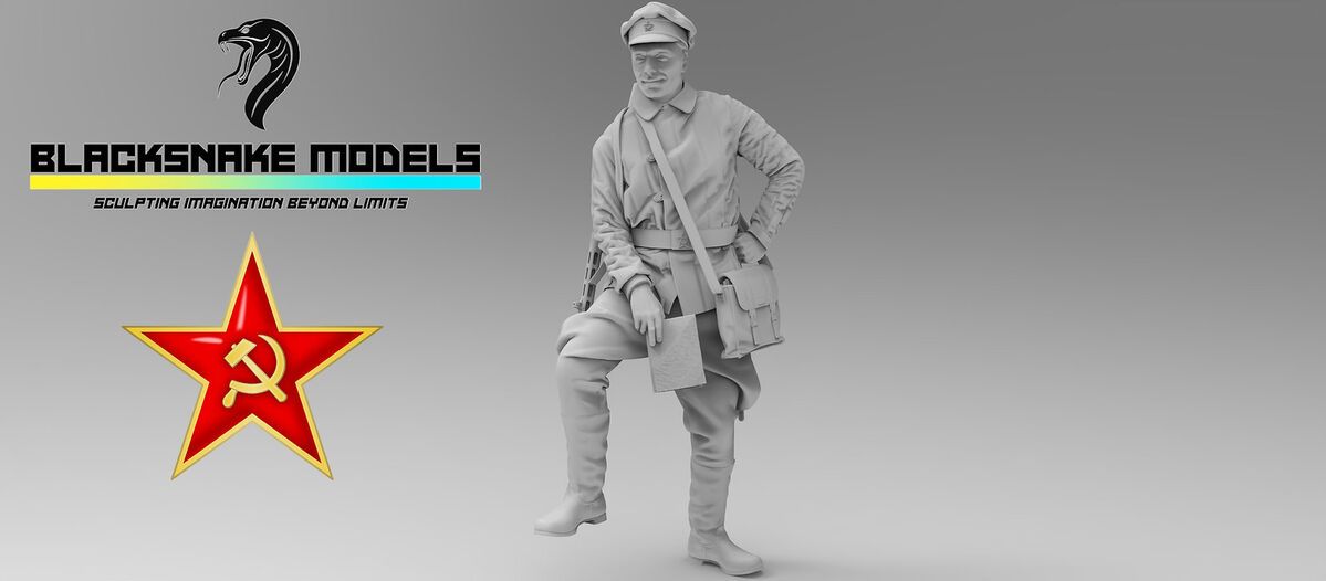 1:35 Red Army WWII Officer (1 Figure)