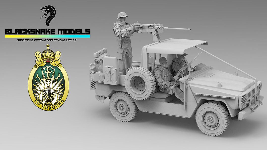 1:35 Pack Crew - P4 PATSAS 13th Parachute Dragoon Regiment (13e RDP)