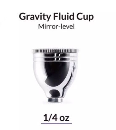 Airbrush Mirror Level Cup 7,4ml For Ace Series