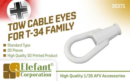 1:35 Tow cable eyes for T - 34 family, standard type, 20 pcs.