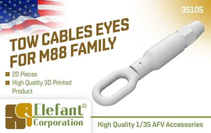 1:35 Tow cables eyes for M88, 20 pcs.