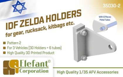 1:35 IDF Zelda holders for gear, rucksack, kitbags etc., pattern 2, for 3 vehicles