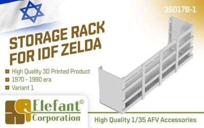 1:35 Storage rack for IDF Zelda, 1970 - 1990 era, variant 1