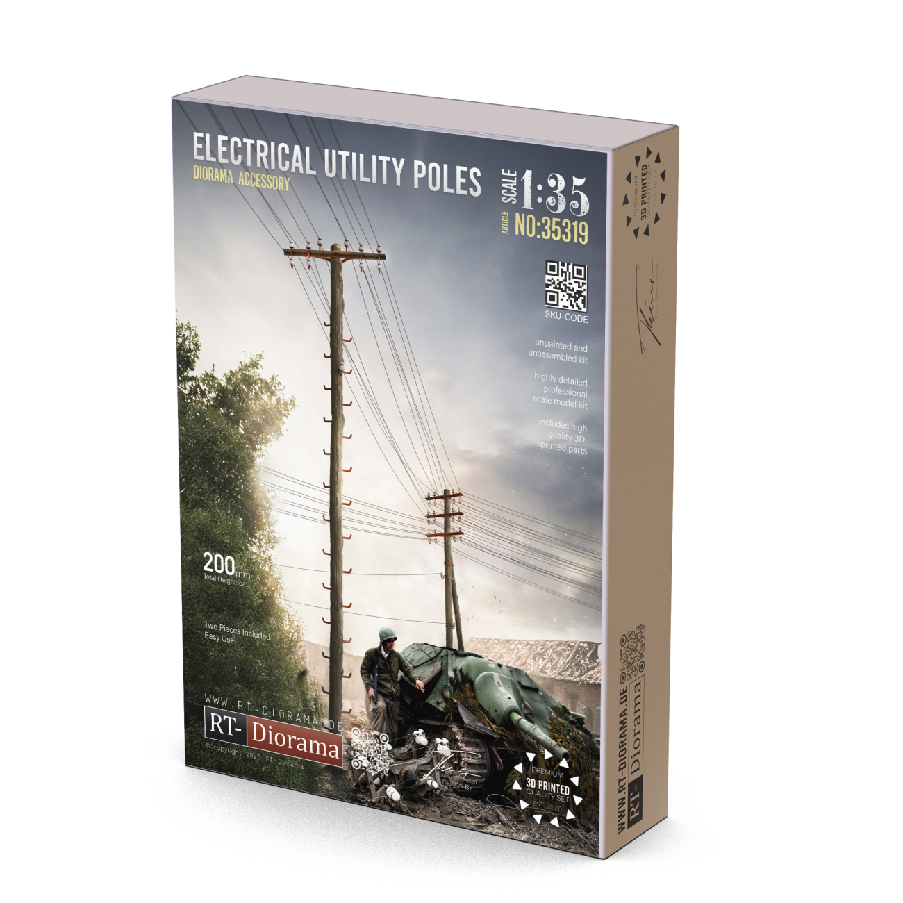 1:35 Electrical Utility Poles