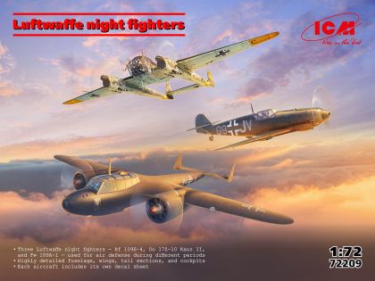 1:72 Luftwaffe night fighters (Fw 189A-1, Do 17Z-10, Bf 109E-4)