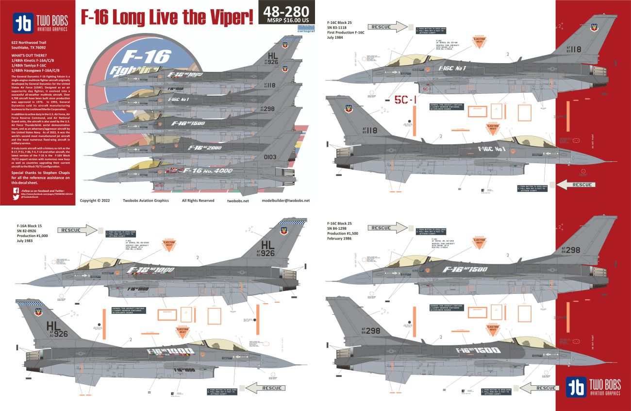 1:48 F-16A/Lockheed-Martin F-16C ' Long Live the Viper'