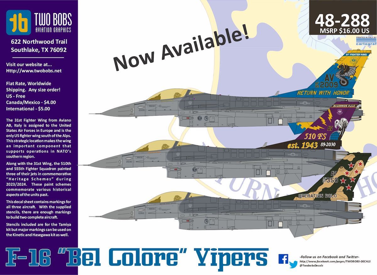 1:48 F-16C Bel Colore Vipers