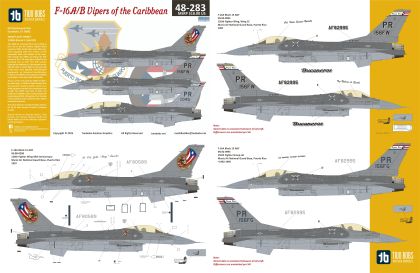 1:48 F-16A/F-16B Vipers of the Caribbean