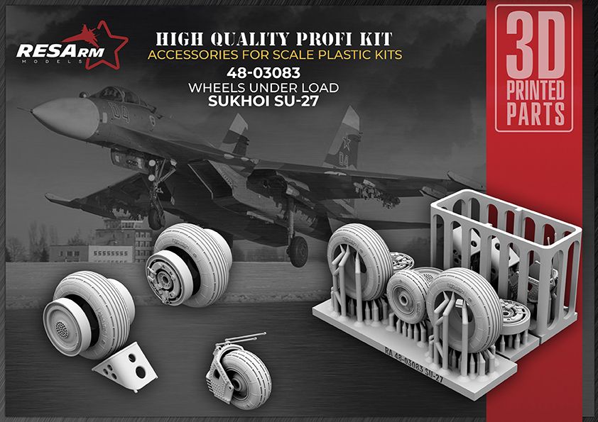 1:48 SU-27 wheels under load
