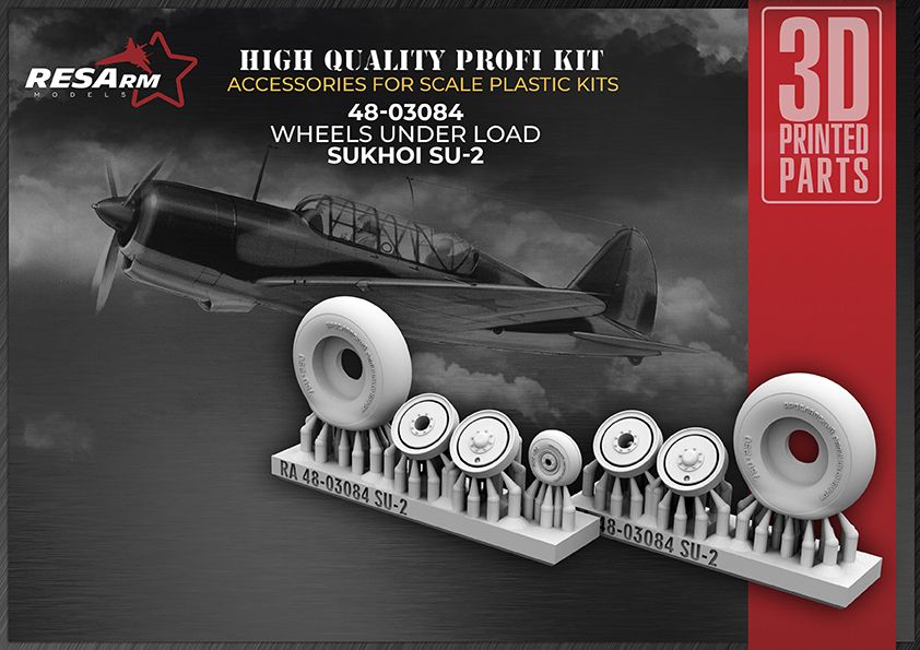 1:48 SU-2 wheels under load