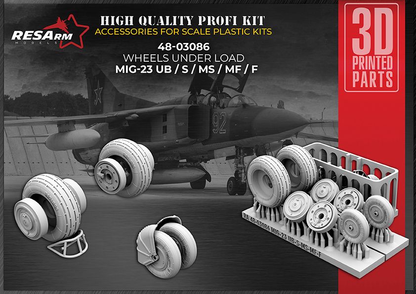 1:48 MIG-23 UB/S/MS/MF/F wheels under load