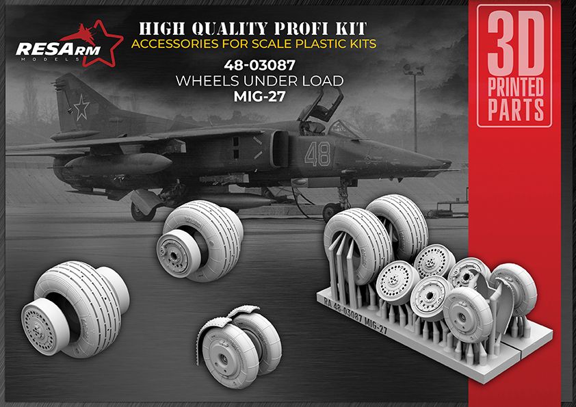 1:48 MIG-27 wheels under load