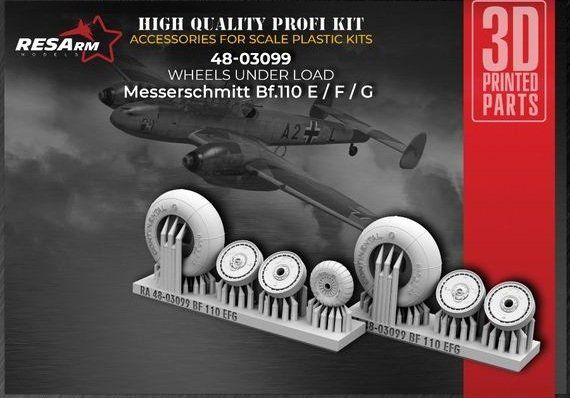 1:48 Bf 110E/F/G wheels under load