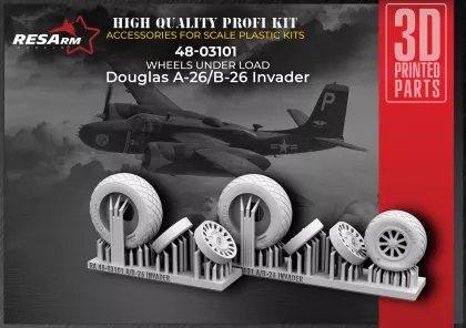 1:48 B-26 INVADER Wheels under load