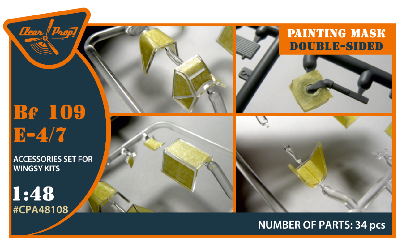 1:48 Bf-109E-4/7 double-sided painting mask for Wingsy kits