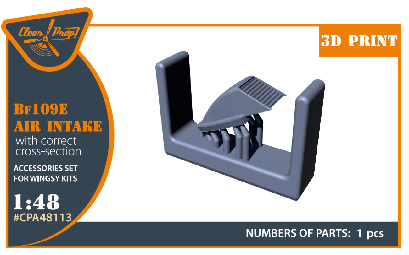 1:48 Bf-109E air intake for Wingsy kits