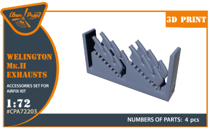 1:72 Welington Mk.II exhausts for Airfix