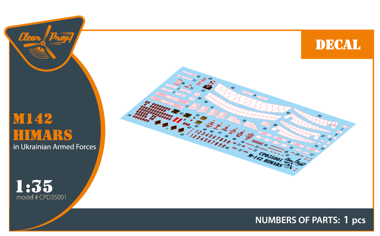 1:35 M142 Himars in Ukrainian Armed Forces decal set