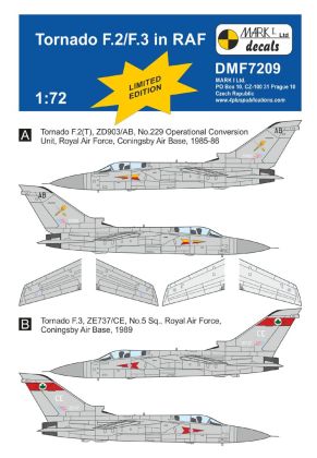 1:72 PANAVIA Tornado F.2 / F.3 in RAF Service