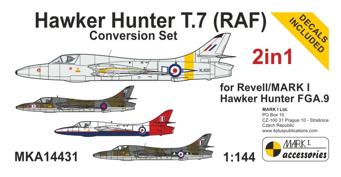 1:144 Hawker Hunter T.7 (RAF) - Conversion Set (2in1 Kit)
