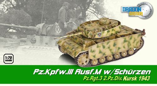 1:72 Pz.Kpfw.III Ausf.M with Schutzen (2nd Panzer Division, Kursk 1943)