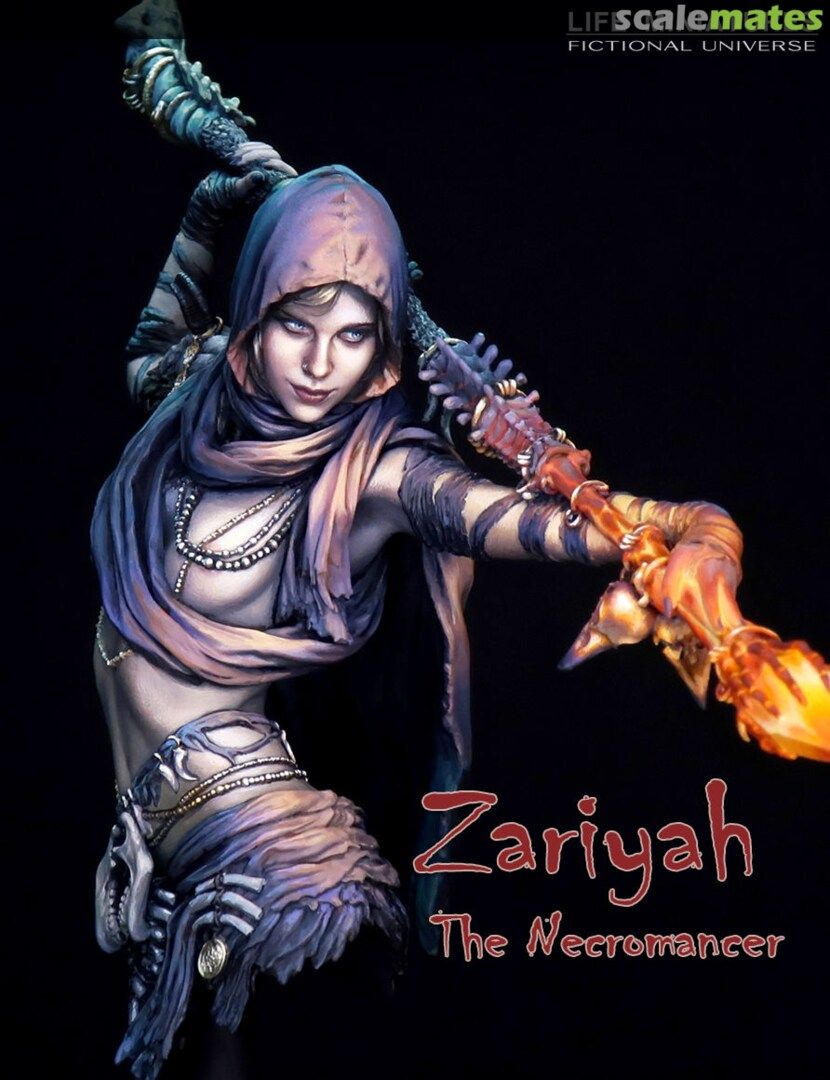 1:12 Zariyah The Necromancer Resin Bust Figure