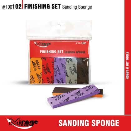 Finishing Set Sanding Sponge 10 pcs (#1200 - #3000)