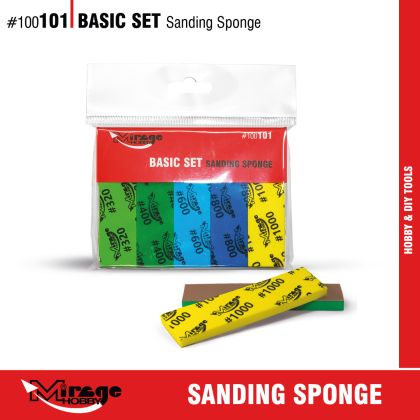 Basic Set Sanding Sponge 10 pcs (#320 - #1000)