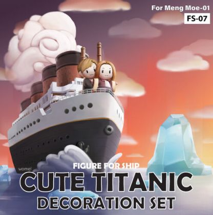 Cute Titanic Decoration Set (for MENG Moe-01) Figure for Ship