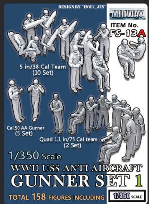 1:350 US Anti Aircraft Gunner 1 (158 figures)