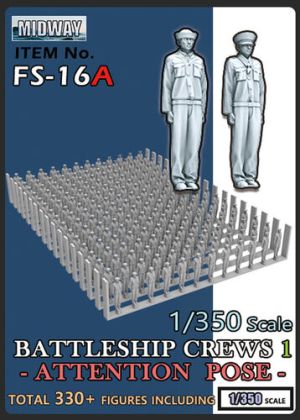 1:350 US BattleShip Crews-1: Attantion (330 figures)
